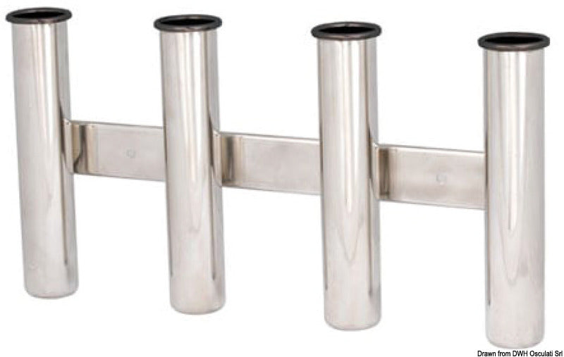 Stainless steel fishing rod holder