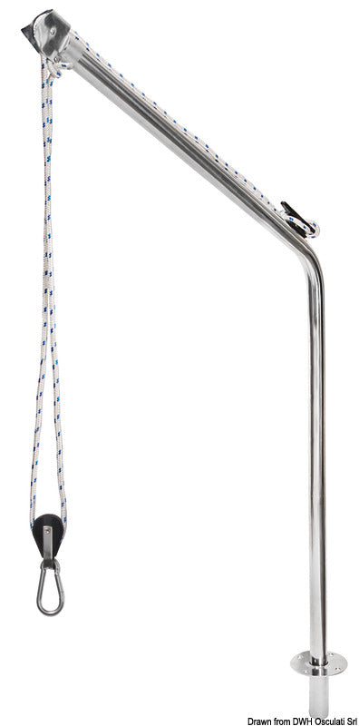 Stainless steel davit