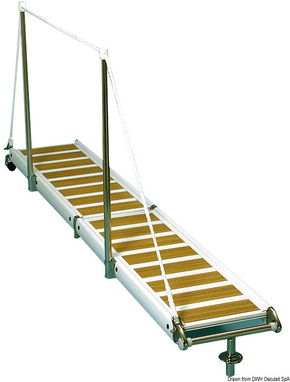 Stanchion kit for foldable gangway
