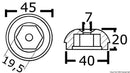 Vara-anodi Side-Power (Sleipner) keulapotkurille/peräpotkurille