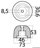 Vara-anodi Side-Power (Sleipner) keulapotkurille/peräpotkurille