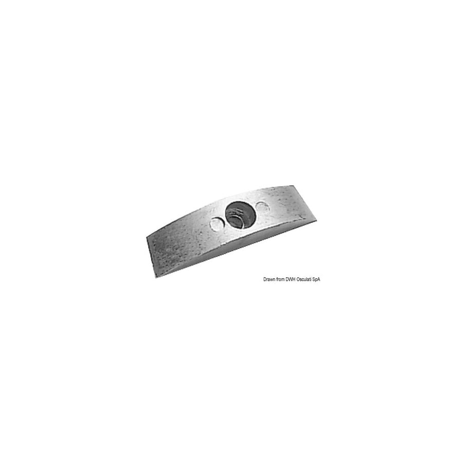 Par med aluminium­anoder for foldbare propeller