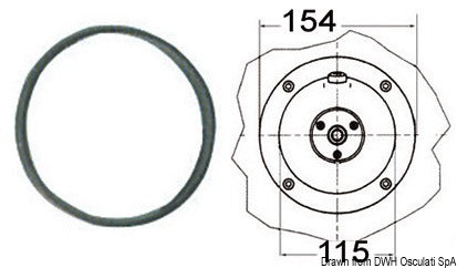 Flanges for hydraulic steering gears Ultraflex