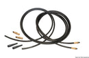 Kit including 2 reinforced hoses connected at one end