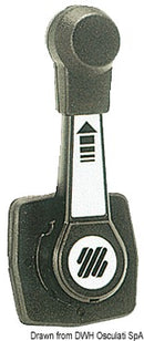 Single lever control for recess wall mounting