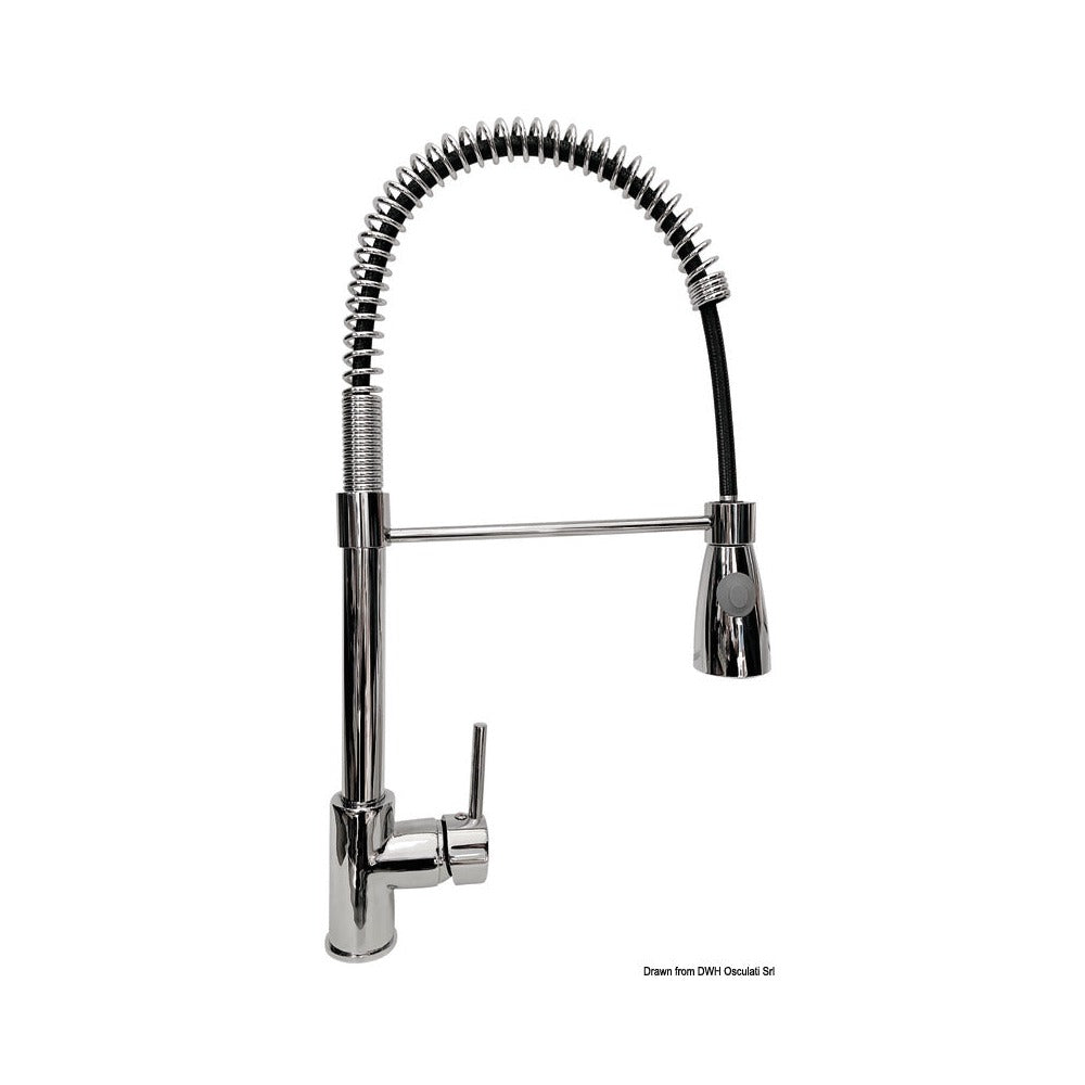 Kitchen tap with Jessy spray
