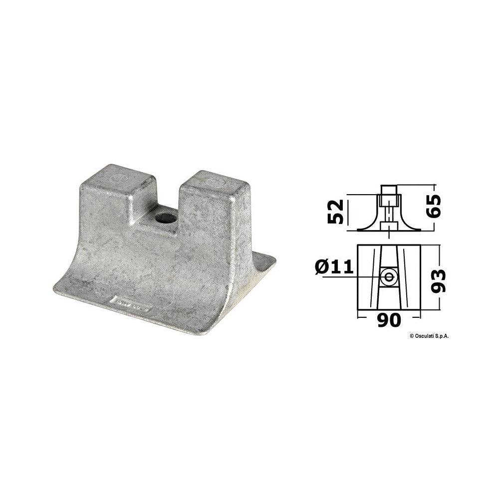 Anode foot Yamaha 300/450 HP