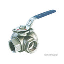 3-way sphere valves - 3-way ball valve AISI 316 1"