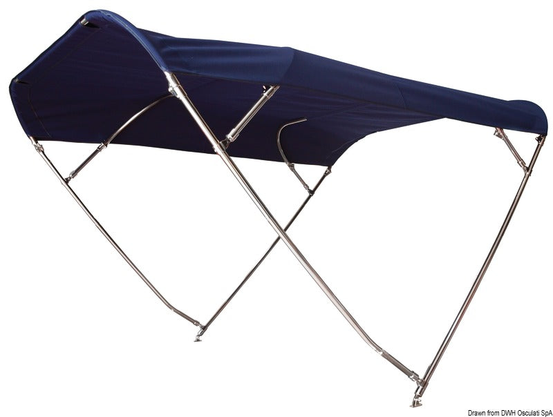 SHADE MASTER FLY INOX DEPTH 4-arch folding bimini top