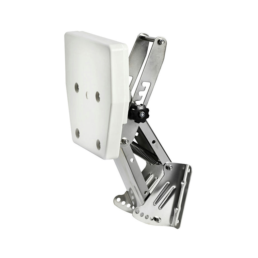 Drop-down outboard motor bracket