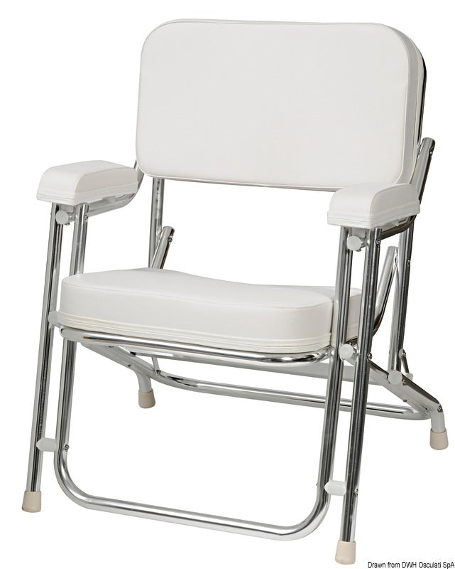 Anodized aluminium Captain's chair