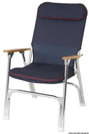 Anodized aluminium folding padded chair