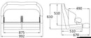 Double ergonomic padded seat with H99 flip-up bolster