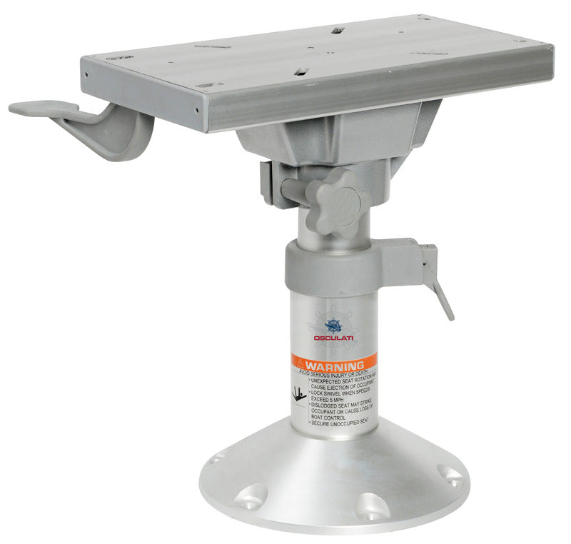 Pedestal with swivel slide