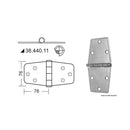 Hinges 2 mm thickness