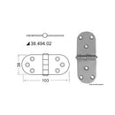 Hinges 2 mm thickness
