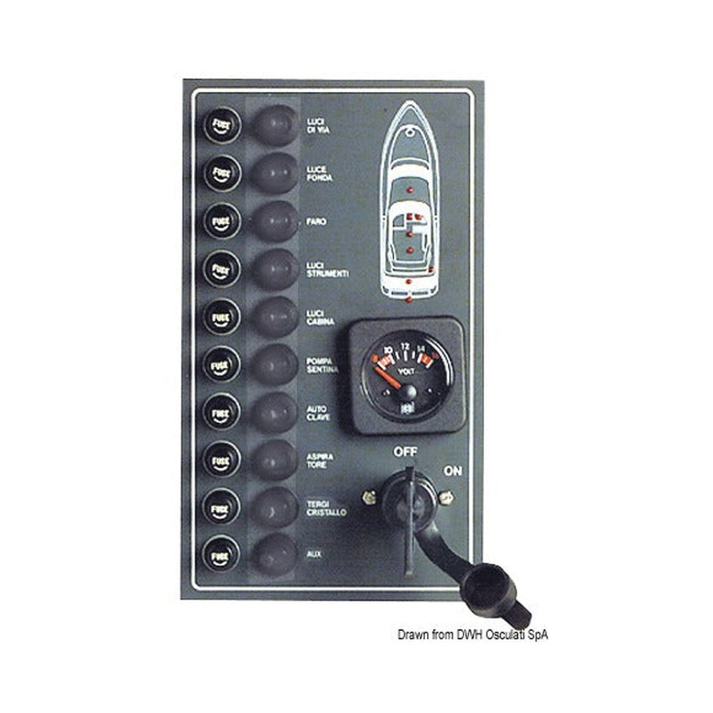 Watertight electric control panel