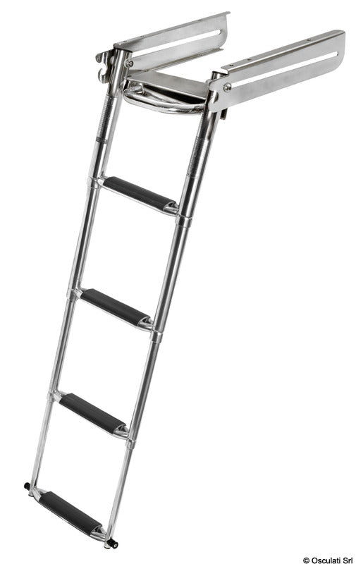 Big under-platform sliding ladder