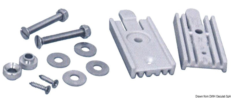 Quick coupling kit for stainless steel ladders