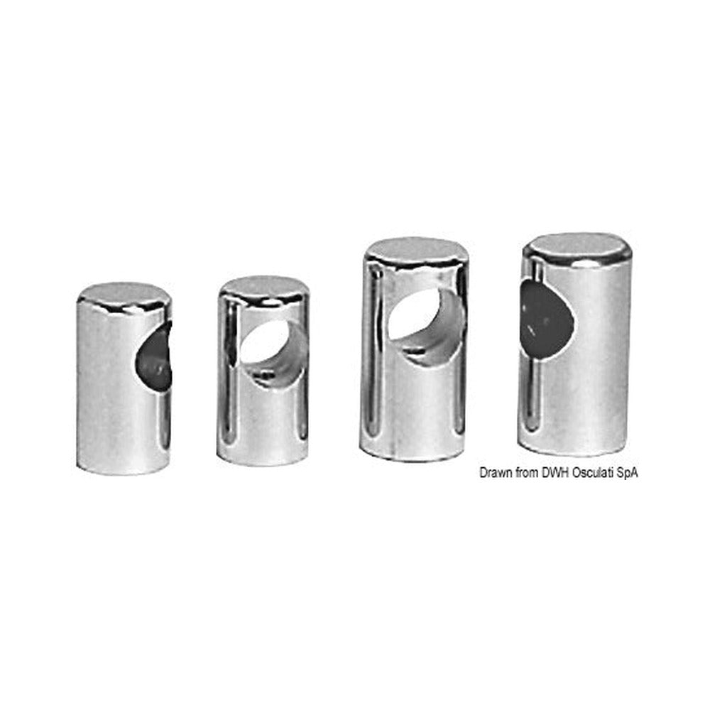 Precision-cast solid handrail terminal