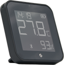 Shelly Blu ZB H&T Display, black, angled view standing on the included table stand
