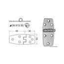 Hinges 2 mm thickness