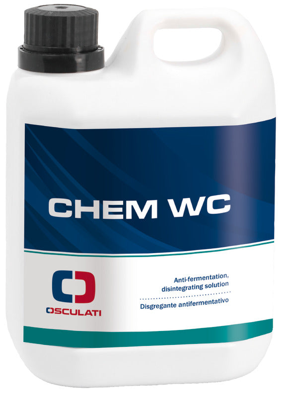 Chem WC - Disintegrating and anti-fermentative product for chemical toilet units and waste water tanks