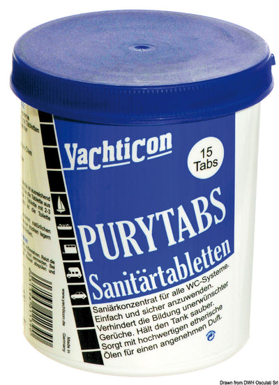 YACHTICON Pury Tab -tabletit wc:hen