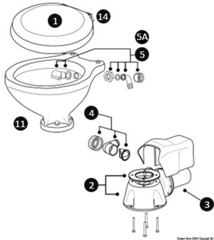 Varaosat ja tarvikkeet SILENT Space Saver, Compact ja Comfort sähköisiin wc-istuimiin