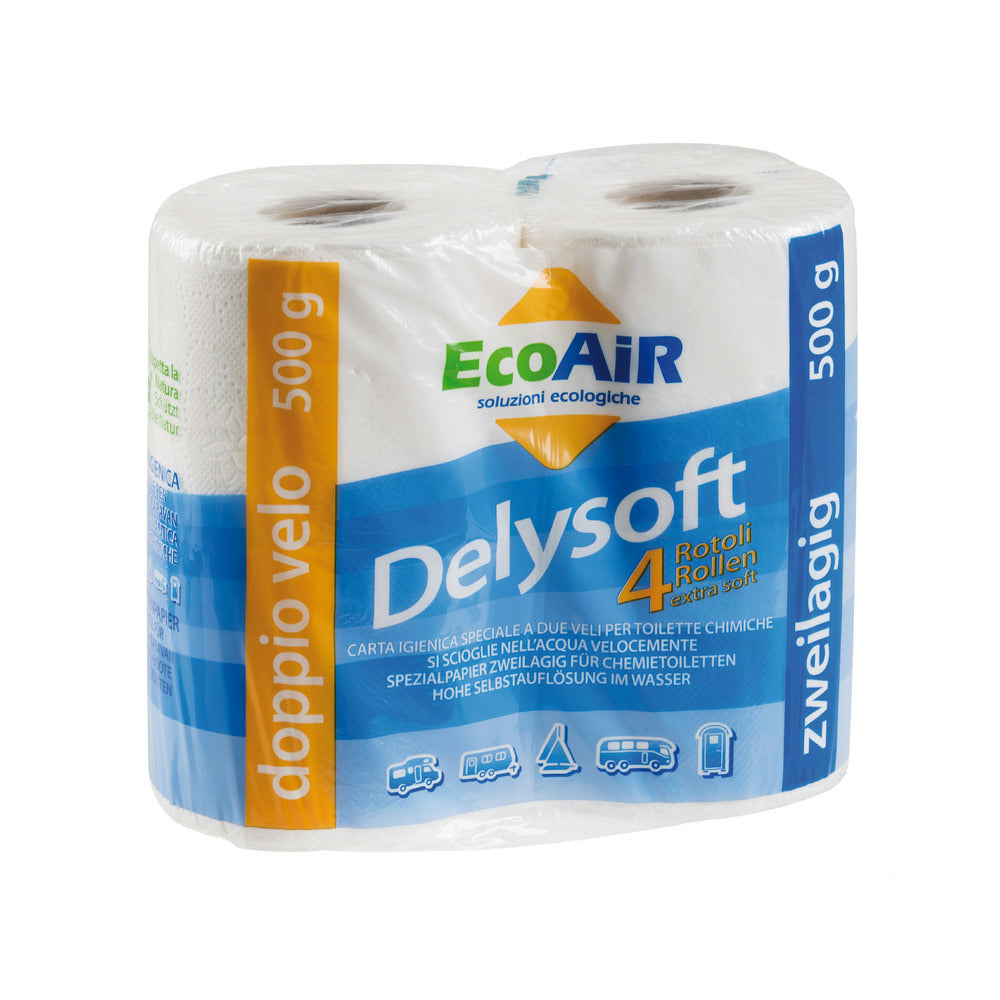 Vesiliukoinen wc-paperi Delysoft