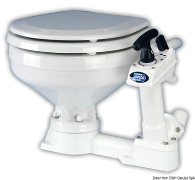 JABSCO kompakti käsi-meri-WC (+ huoltosarja / pumppu-vaihtoehdot)