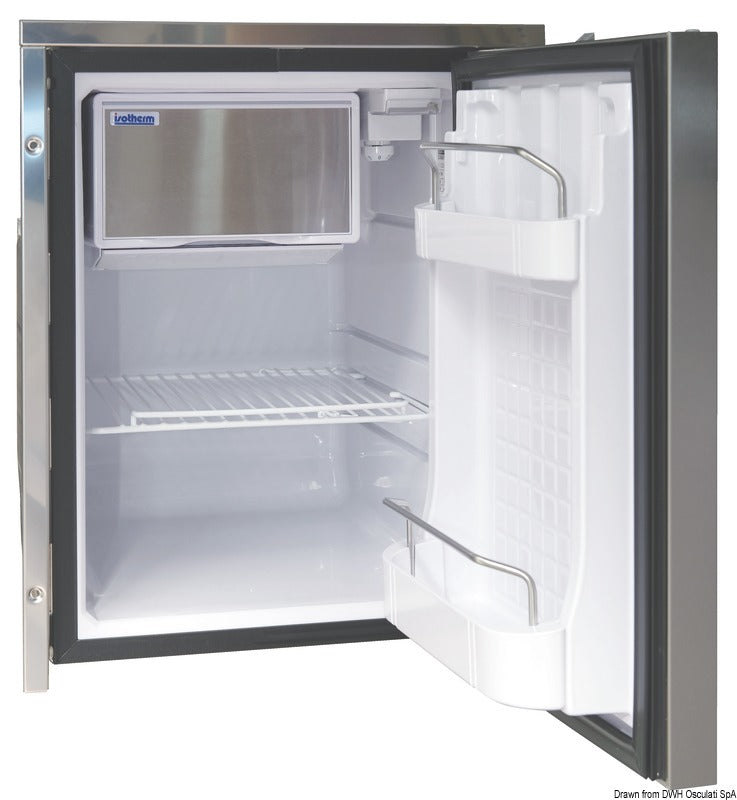 ISOTHERM ruostumattoman teräksen paneelilla clean touch jääkaappi