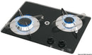 Gas hob with pyroceram burners