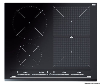 Induktiolasikeraamiset keittotasot monitoimisäätimellä