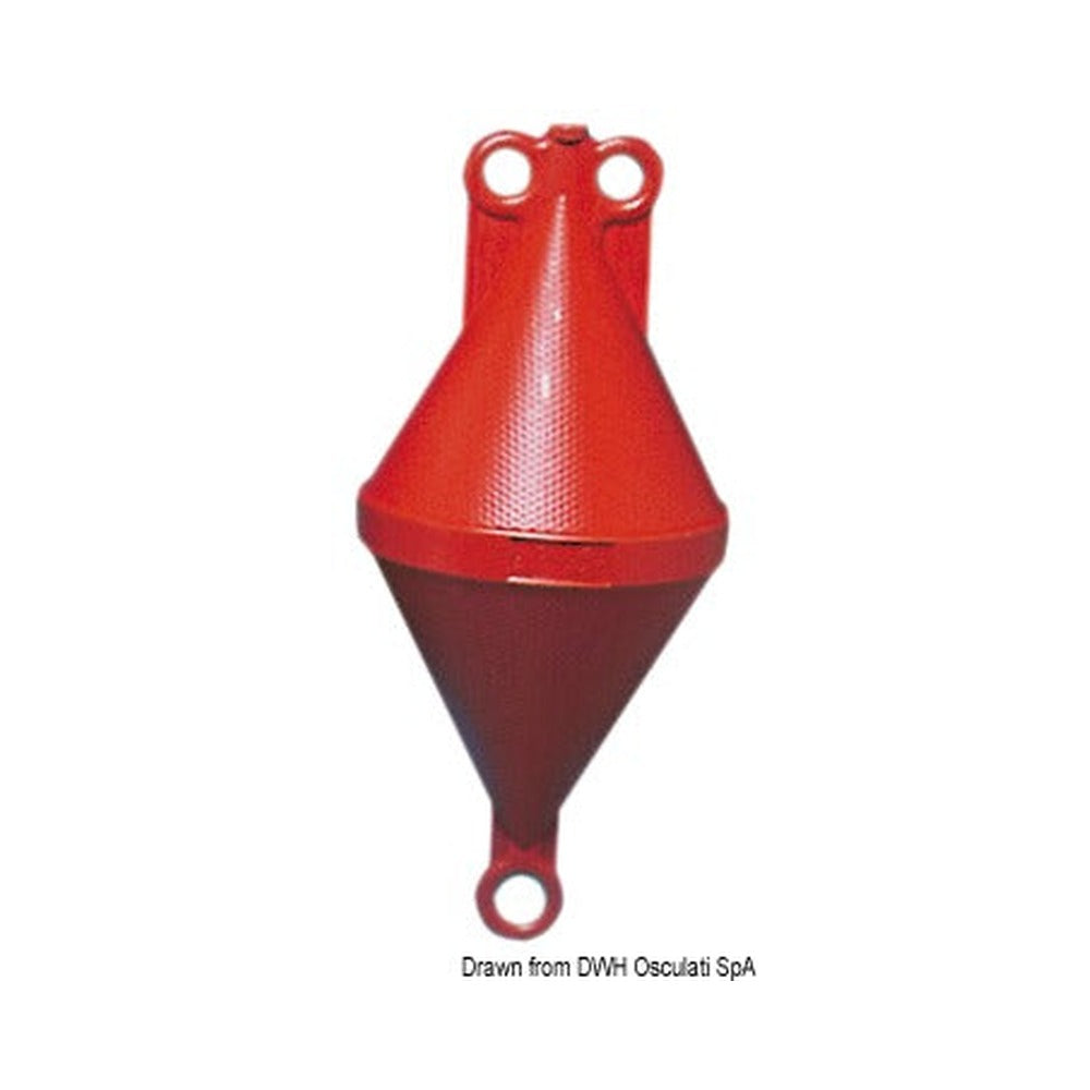 Two-cone blown polyethylene buoys