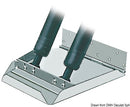 Pair of HS series trim tabs suitable for hulls over 40-knot speed