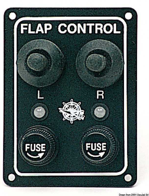 BENNET control panel for a hydraulic trim tab set