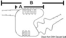 Exhaust muffler for water-cooled engines