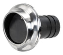 Technopolymer and stainless steel exhaust pipe scuppers with check valve