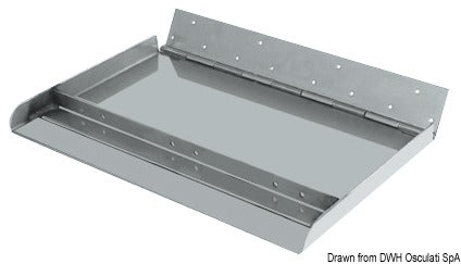 Pair of Maxi series trim tabs, 300-mm depth, fitted with side and central rib.