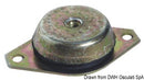 Elastic anti-vibration supports for inboard engines and generators, including counter-pads.