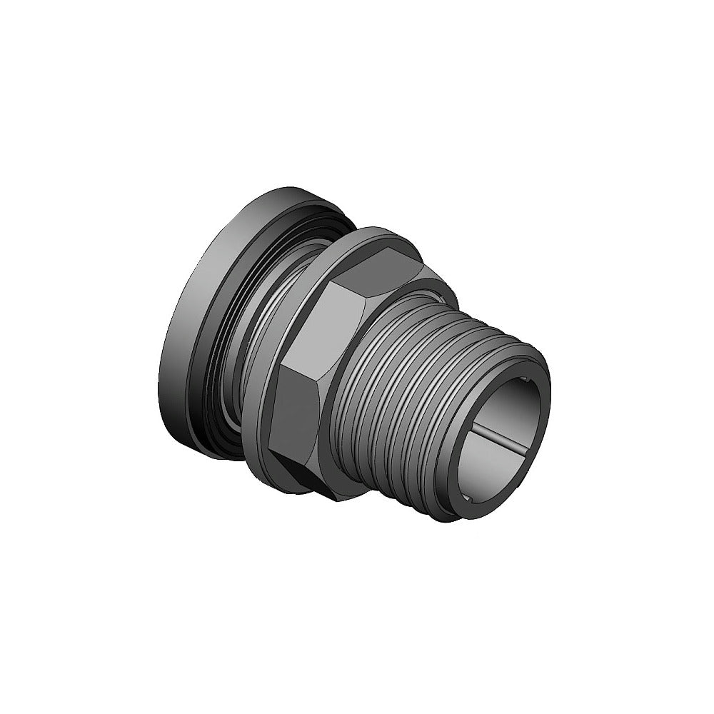 Slangekontakt med mutter 3/4"