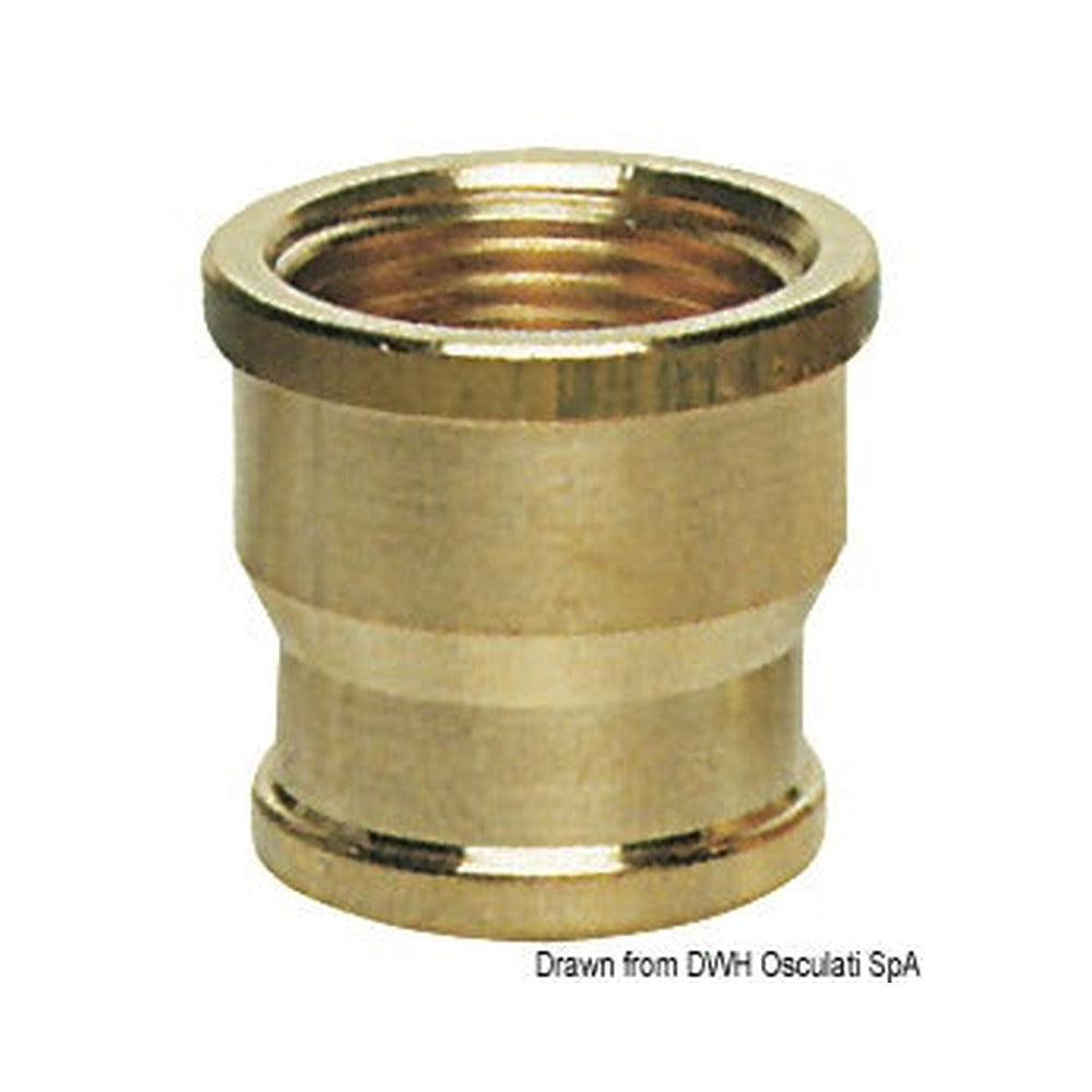 Reduced pipe sleeves female/female - Brass joint s