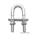 U-bolt with self-gripping safety nut
