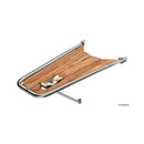 Dolphin striker with hinged bow roller for anchors