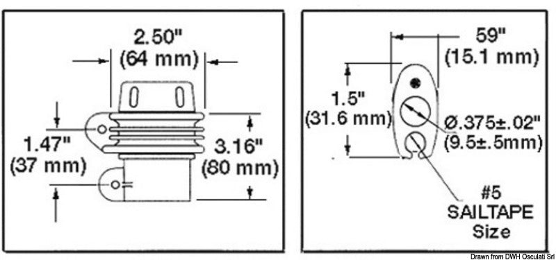 HOOD Seal Flex furling device fitted with profile