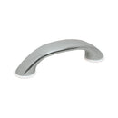 Handle fitted with plastic base