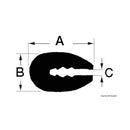 Profile designed for trimming reinforced fiberglas