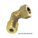 Brass compression joints for copper pipe with Bico