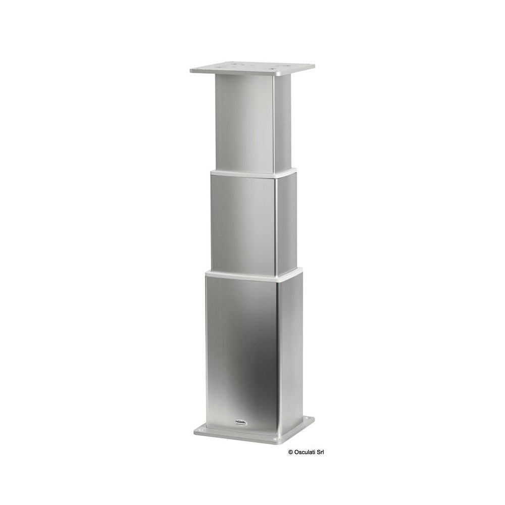 SQUARE-ALU electrical table pedestal